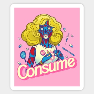 CONSUME (Beauty Doll version) Obey your God named Capitalism Fashion Sticker